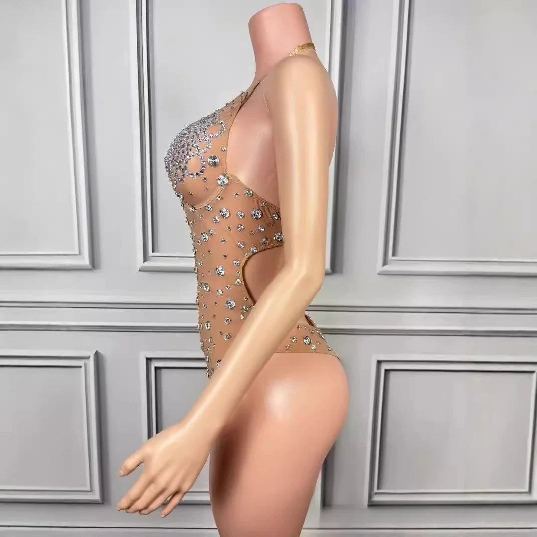 Sexy Seaside Surf Vacation Exquisite Rhinestone Bikini Spa Party Split Two-piece Spice Girl Swimsuit Vestidos De Noche Elegantes