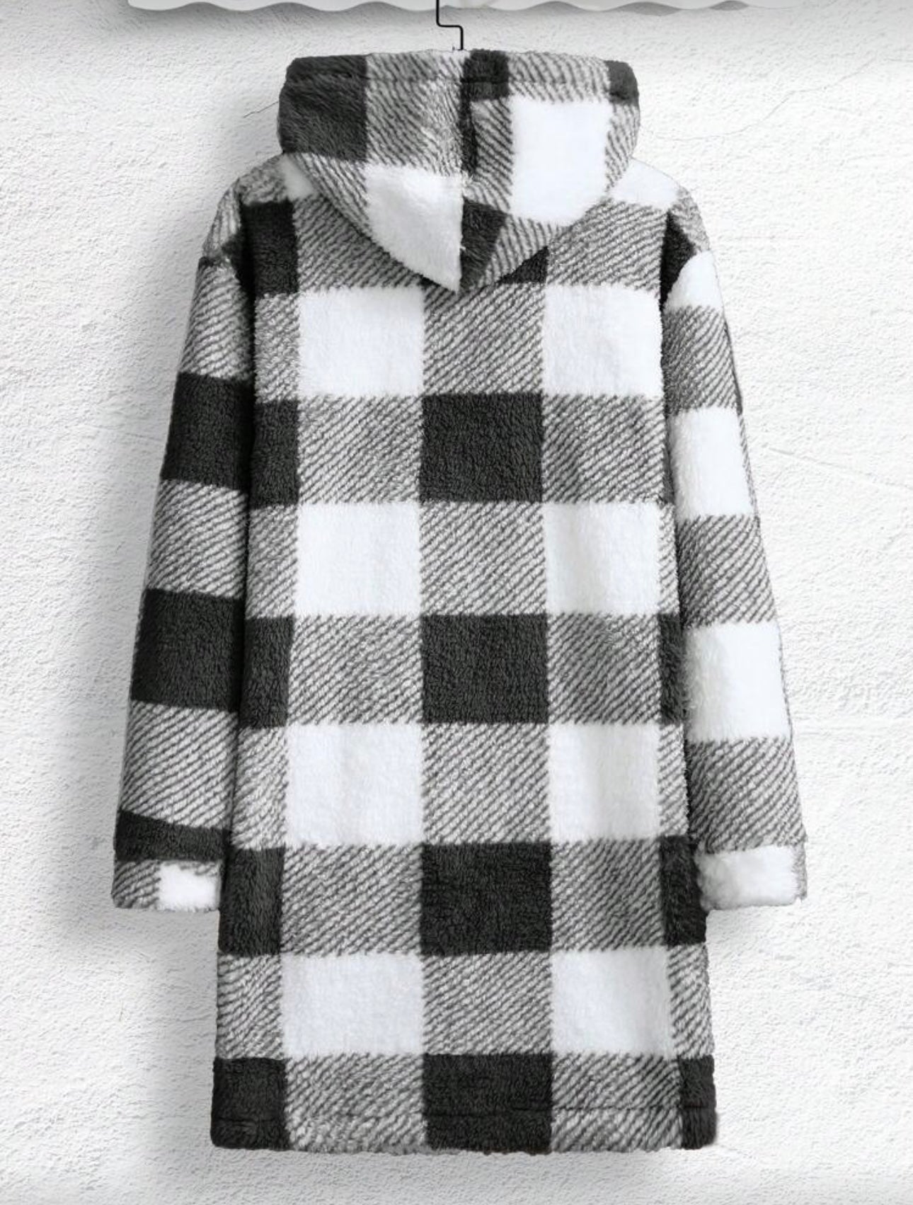 Manfinity Homme Men’s Plaid Hooded Corduroy Jacket, Fall