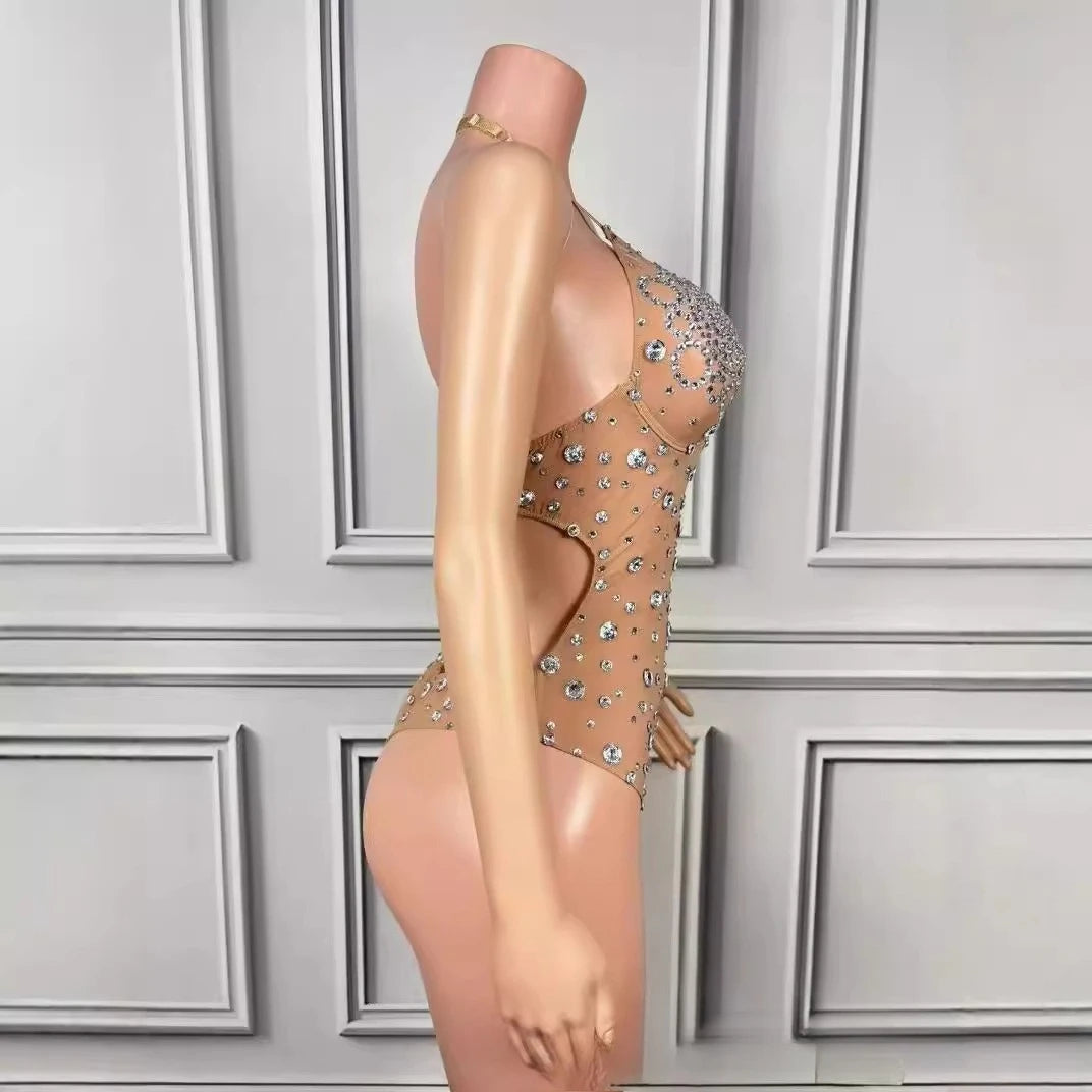 Sexy Seaside Surf Vacation Exquisite Rhinestone Bikini Spa Party Split Two-piece Spice Girl Swimsuit Vestidos De Noche Elegantes