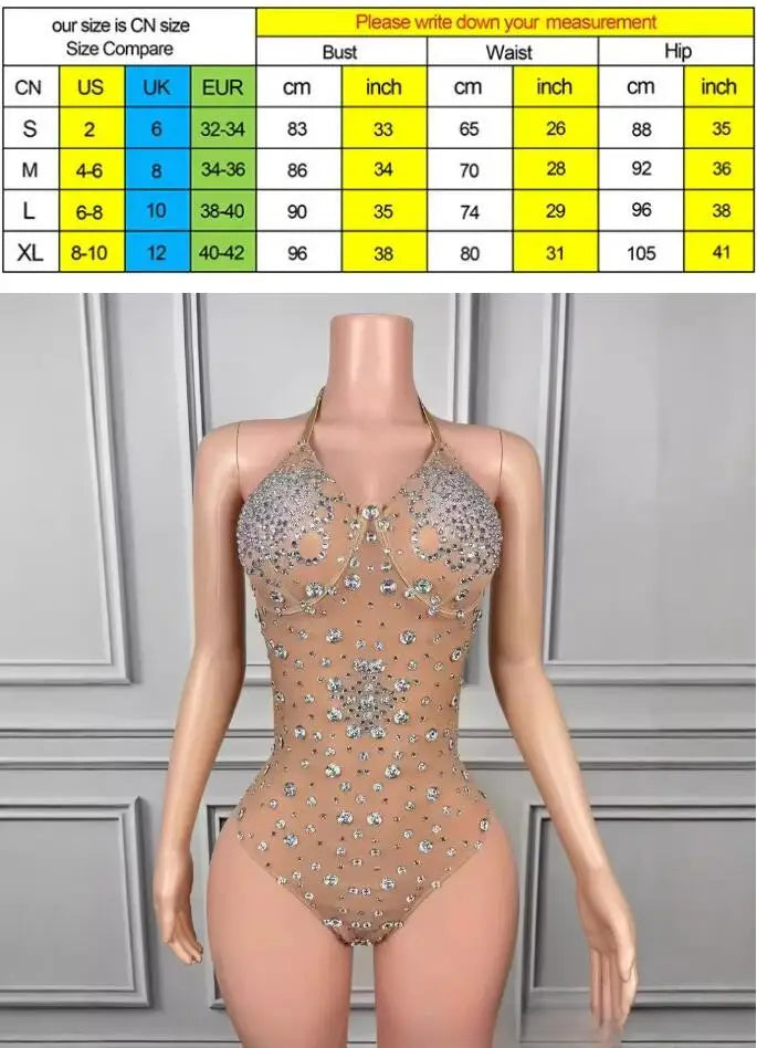 Sexy Seaside Surf Vacation Exquisite Rhinestone Bikini Spa Party Split Two-piece Spice Girl Swimsuit Vestidos De Noche Elegantes